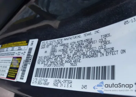 2013 Toyota Tundra Grade 5.7L V8 z USA, uszkodzony, nr VIN 5TFUW5F17DX313993